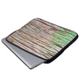 Altes Holzhaus-Dekor, Hintergrund, Brett, Braun, N Laptopschutzhülle (Vorne Knopf)