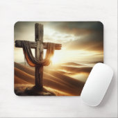 Altes Holzkreuz Mousepad (Mit Mouse)