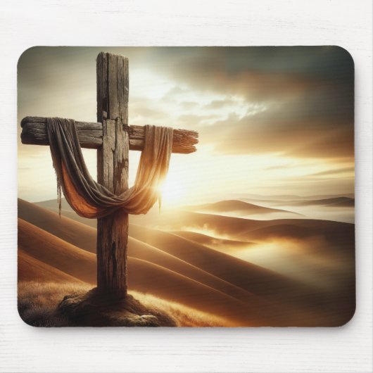 Altes Holzkreuz Mousepad (Vorne)