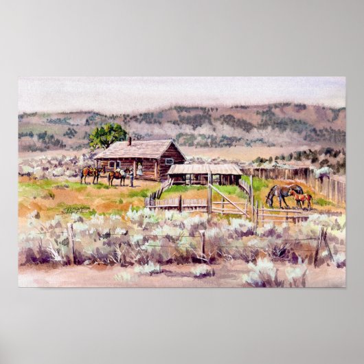 ALTES HOMESTEAD VON SHARON SHARPE POSTER (Vorne)