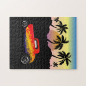 Altes Hot Rod-Auto Puzzle (Horizontal)