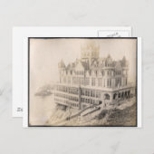 Altes Hotel, lange gegangen Postkarte (Vorne/Hinten)