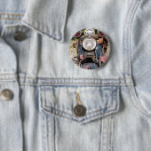 altes indisches Polizeimotorrad Button (Beispiel)