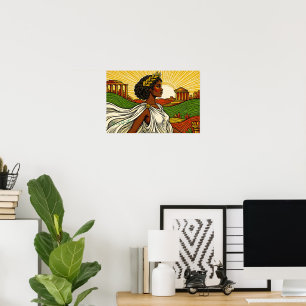Altes Inspiriertes Frauenporträt Poster