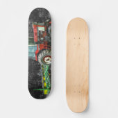 Altes internationales Rennrad-Malerische Skateboar Skateboard (Vorderseite)