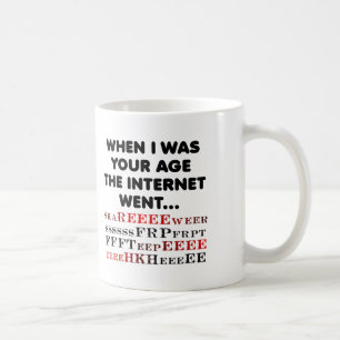 Altes Internet-Funny-Mug Kaffeetasse
