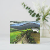 Altes irisches Bauernhaus Postkarte (Stehend Vorderseite)