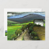 Altes irisches Bauernhaus Postkarte (Vorne/Hinten)
