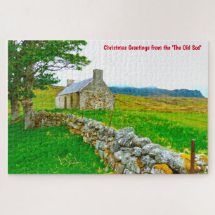 Altes irisches Cottage Galway Irland. Puzzle