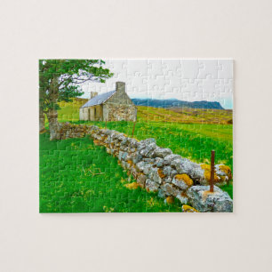 Altes Irisches Cottage Galway Irland. Puzzle