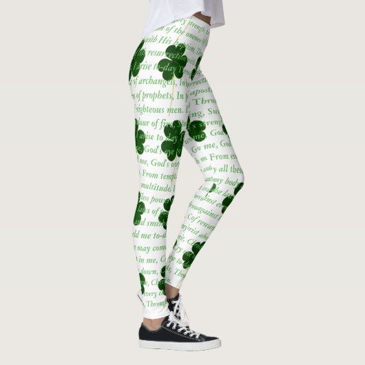 Altes irisches Gedicht St. Patrick Hymn Der Hirsch Leggings (Rechts)