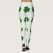 Altes irisches Gedicht St. Patrick Hymn Der Hirsch Leggings (Rückseite)