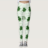 Altes irisches Gedicht St. Patrick Hymn Der Hirsch Leggings (Vorderseite)