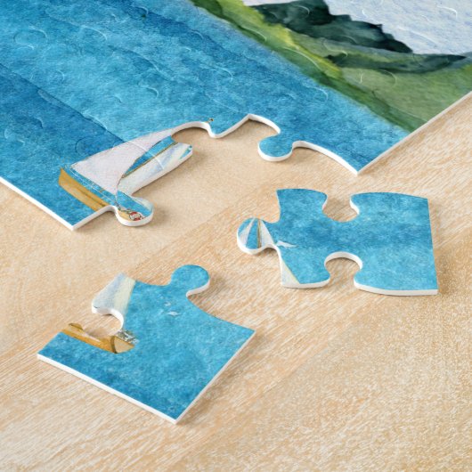 Altes irisches Segen Gedicht Meer weg Geschenkname Puzzle (Seite)