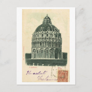 Altes Italien, 1901, Pisa, Dom, Baptisterium Postkarte