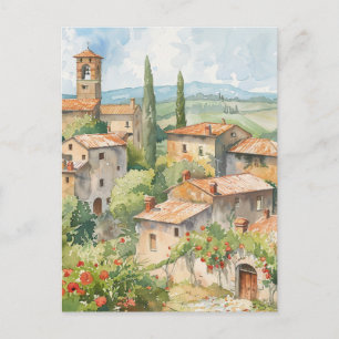 Altes italienisches Dorf Postkarte