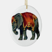 Altes Iustração des Zirkus-Elefanten Keramik Ornament (Rechts)