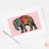 Altes Iustração des Zirkus-Elefanten Rechteckiger Aufkleber (Umschlag)