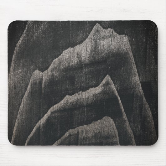 Altes japanisches Holzkörnmuster Mousepad (Vorne)