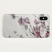 Altes japanisches Kirschblüten-Aquarell Case-Mate iPhone Hülle (Rückseite (Horizontal))
