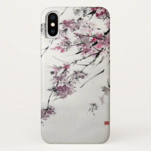 Altes japanisches Kirschblüten-Aquarell Case-Mate iPhone Hülle