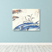 Altes japanisches Meeresleben Leinwanddruck (Insitu (Holzboden))