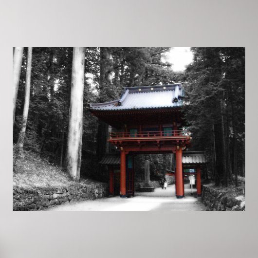 Altes japanisches Tor Poster (Vorne)