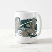 Altes Jazztecs Kaffeetasse (VorderseiteRechts)