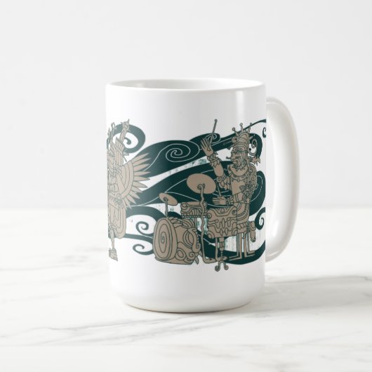 Altes Jazztecs Kaffeetasse (VorderseiteRechts)