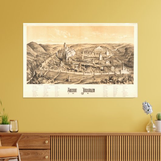 Altes Jerusalem, A.D. 65 Leinwanddruck (Insitu (Wohnzimmer))