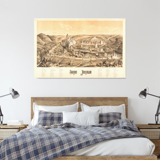 Altes Jerusalem, A.D. 65 Leinwanddruck (Insitu (Schlafzimmer))