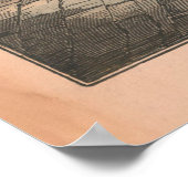 Altes Jerusalem Israel Karte (1853) Poster (Ecke)