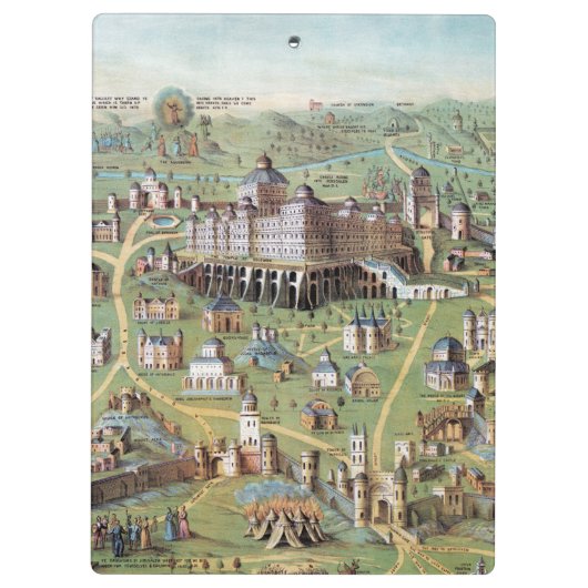 ALTES JERUSALEM KLEMMBRETT (Rückseite)