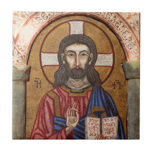 Altes Jesus-Mosaik Fliese