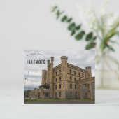 Altes Joliet-Gefängnis Joliet Illinois Postkarte (Stehend Vorderseite)