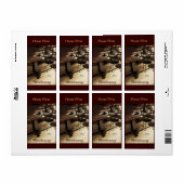 Altes Kaffeehaus Weinflaschenlabel (Vorne)