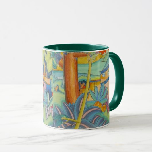 "Altes Kahala Zuhause" - Arman Manookian Tasse (VorderseiteRechts)