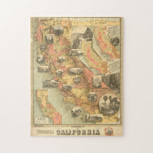 Altes Kalifornien-Puzzle Puzzle