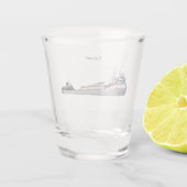 Altes Kalumeterglas Schnapsglas (Rückseite)