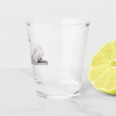 Altes Kalumeterglas Schnapsglas (Rechts)