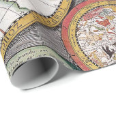 Altes Kartenmuster Geschenkpapier (Rolleneckpunkt)