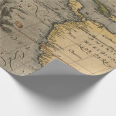 Altes Kartenmuster Geschenkpapier (Ecke)