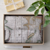 Altes Kartenmuster Seidenpapier (Geschenk)