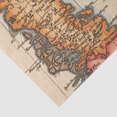 Altes Kartenmuster Seidenpapier (Detail)