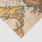 Altes Kartenmuster Seidenpapier (Detail)