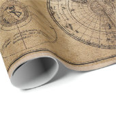 altes Kartenpapier Geschenkpapier (Rolleneckpunkt)