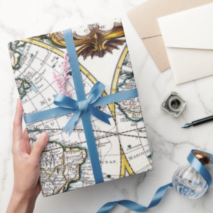 Altes Kartenspaß-Party-Verpackungspapier Geschenkpapier
