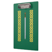 Altes keltisches Schwert und Knüpfarbeit Klemmbrett (Links)