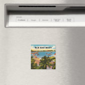 Altes Key West Florida mit Garrison Bight  Magnet (In Situ (Geschirrspüler))