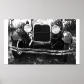 Altes klassisches Auto Front End Grille Poster (Vorne)